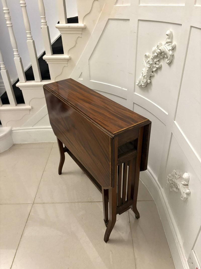 Antique Quality Edwardian Inlaid Mahogany Sutherland Table